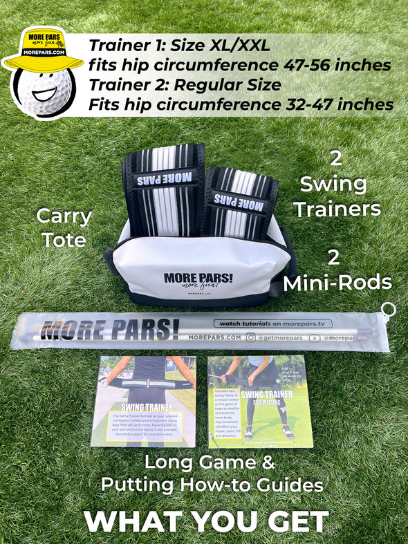 MORE PARS Dual Putting Trainer with Mini Rods