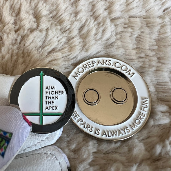 More Pars Poker Chip with Ball Mark